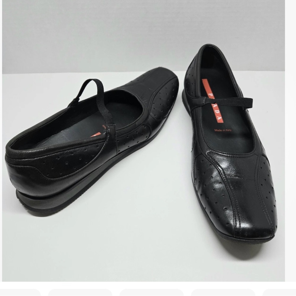 Prada Mary Jane Ballet Flats